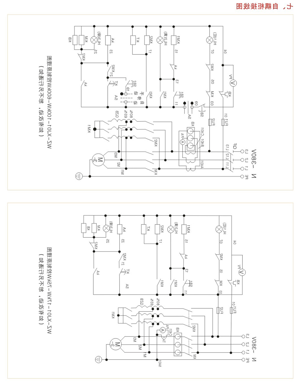 WZ-XJ01系列自耦减压起动柜